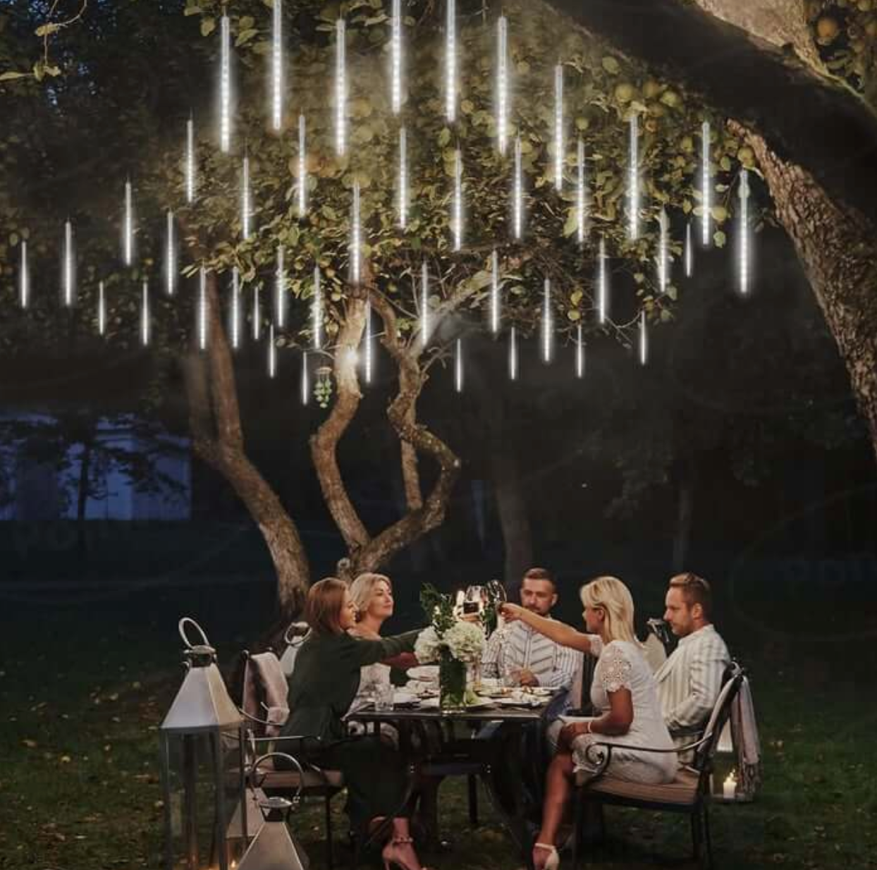 Guirlande Stalactite de Noël Solaire