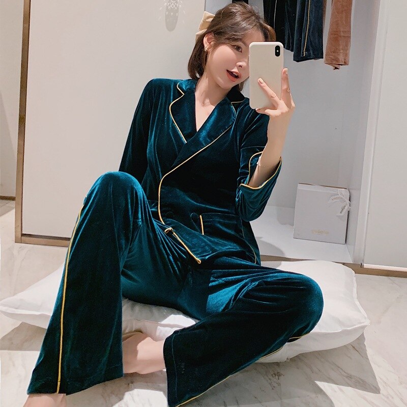 NOUVEAU - Ensemble Pyjama en Velours