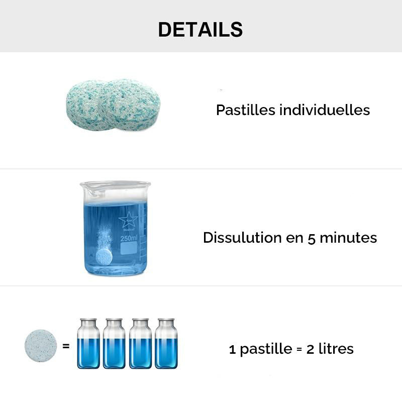 TOP VENTES - 50 pastilles de lave glace concentrées