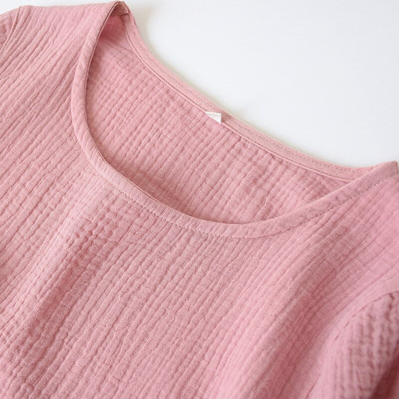 Chemise de Nuit en Gaze de Coton