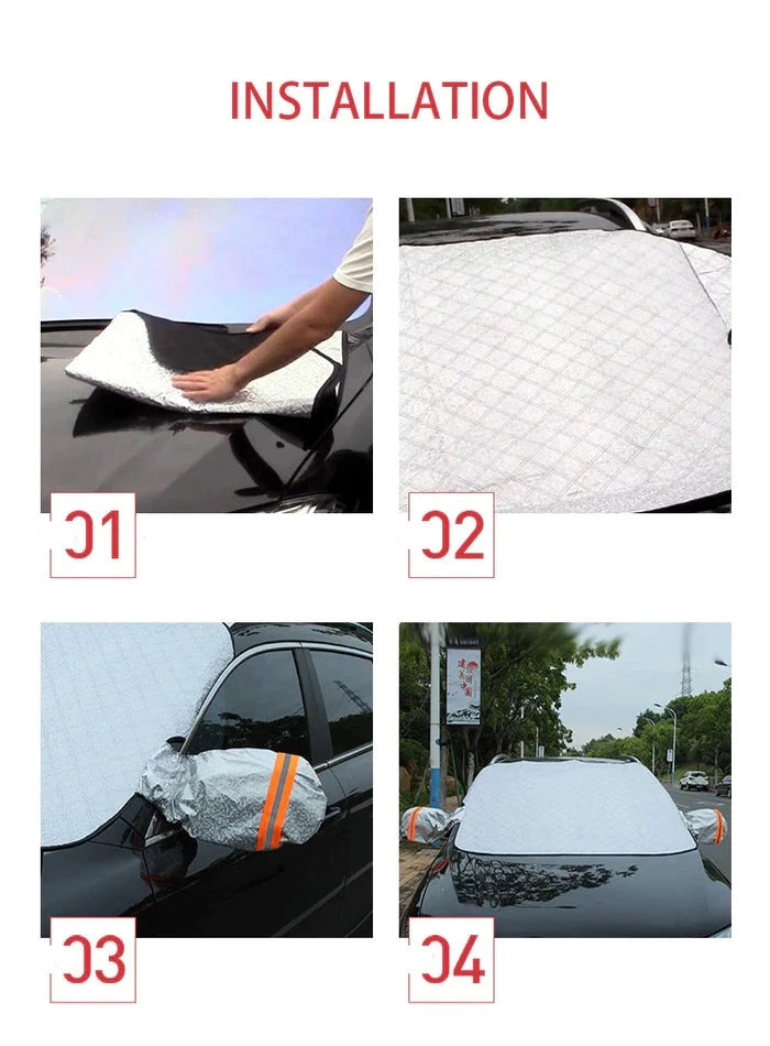 Housse Magnétique de Pare Brise Anti Neige