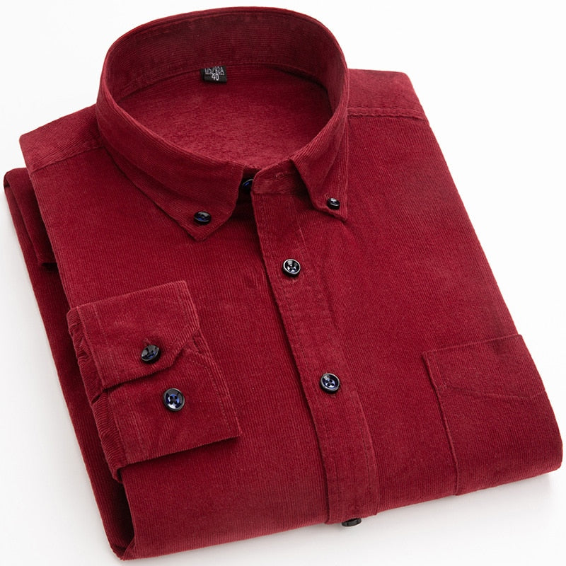 Chemise en velours côtelé