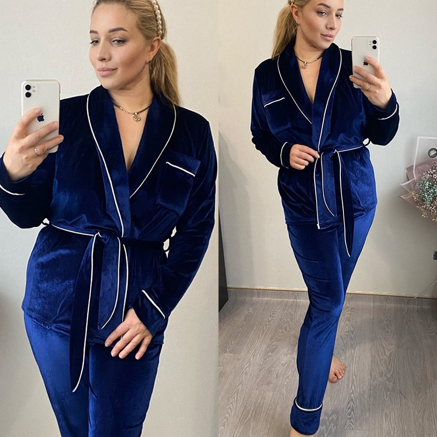 Pyjama Velours Kimono