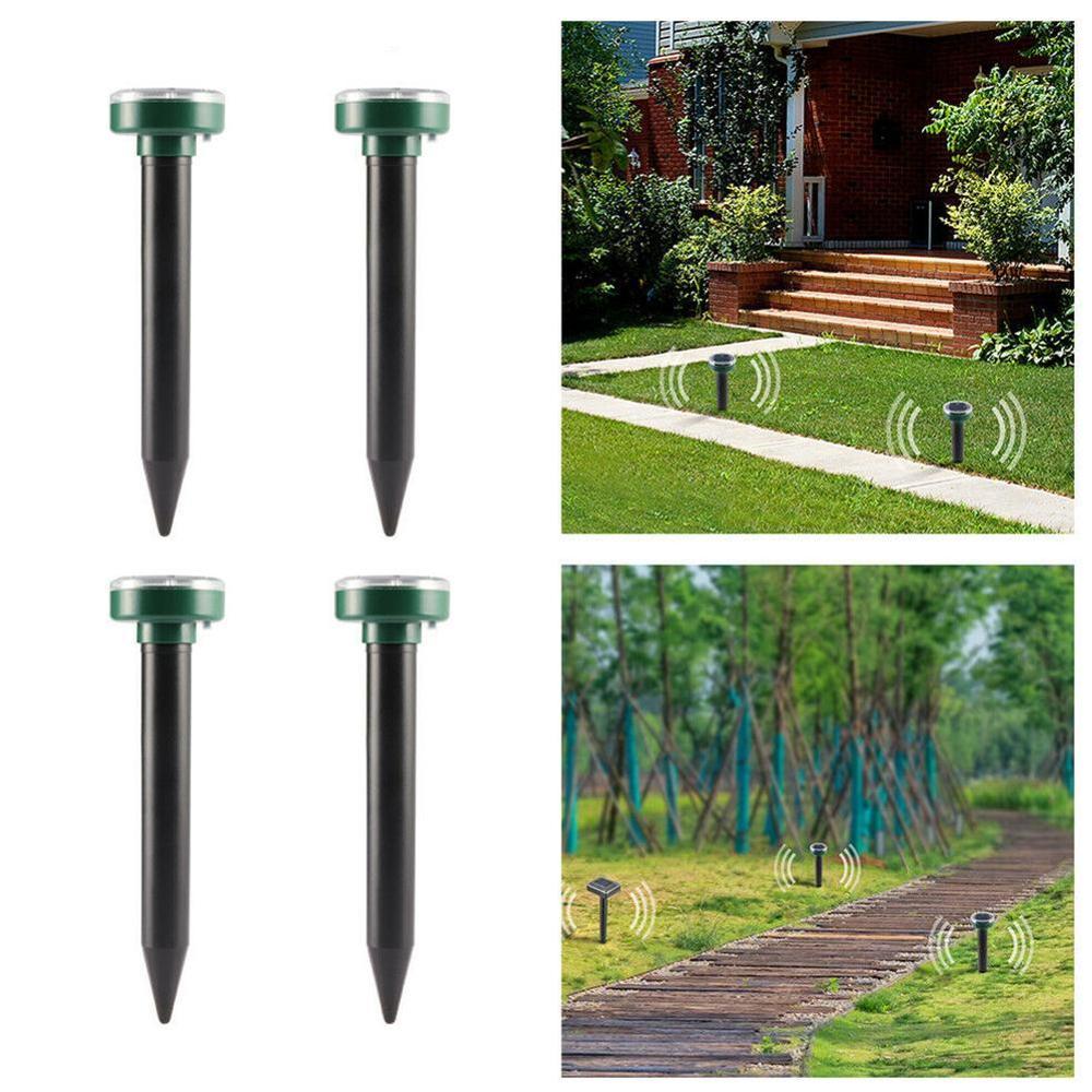 Lot de 4 Répulsifs solaires anti taupes