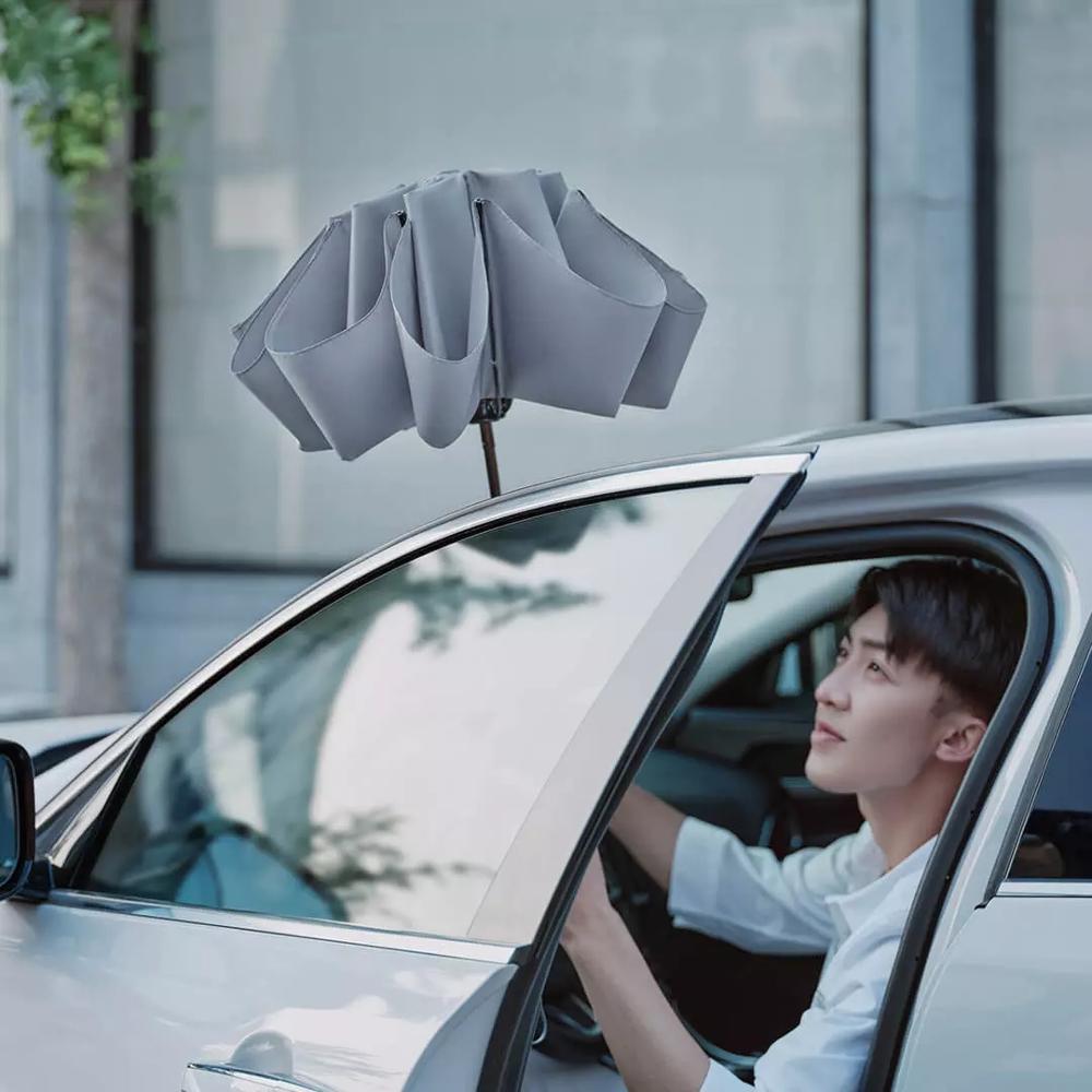 Parapluie réversible avec lampe LED