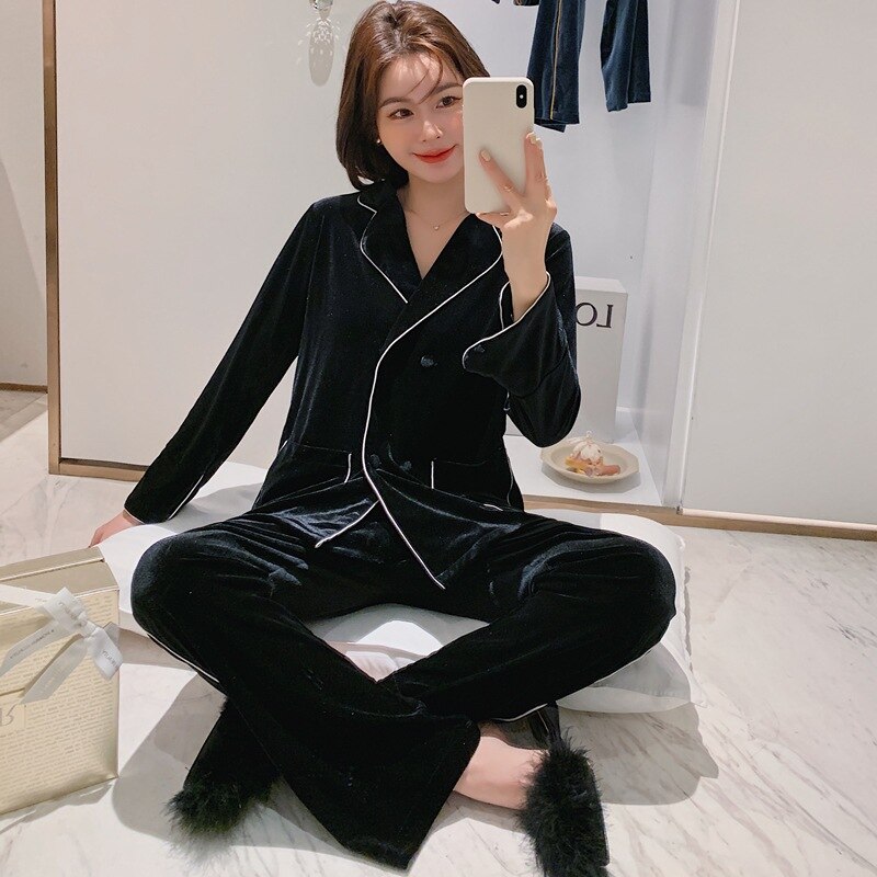 NOUVEAU - Ensemble Pyjama en Velours