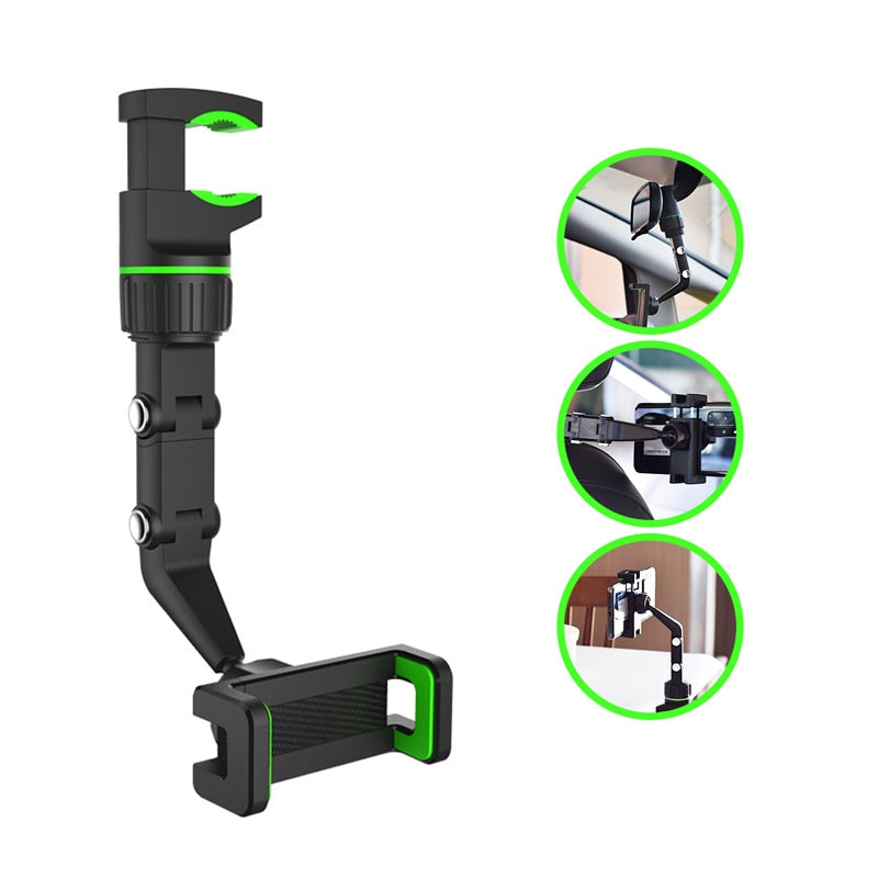 Support de téléphone rétroviseur 360°