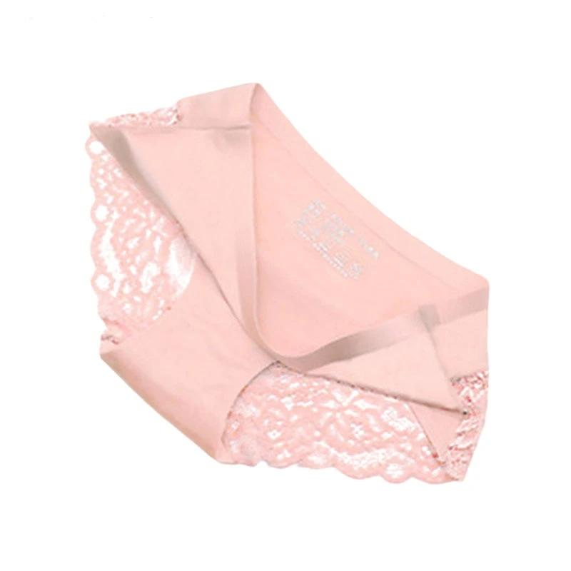 TOP VENTES - Lot de 3 Culottes en Dentelle en Fibre de Bambou