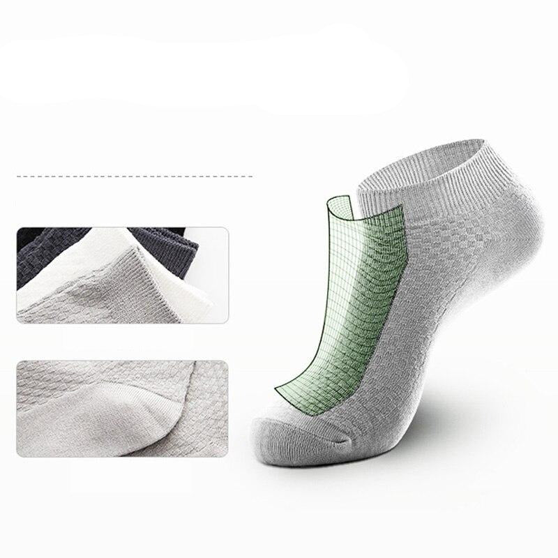 TOP VENTES - Lot de 5 paires de Socquettes en fibre de Bambou