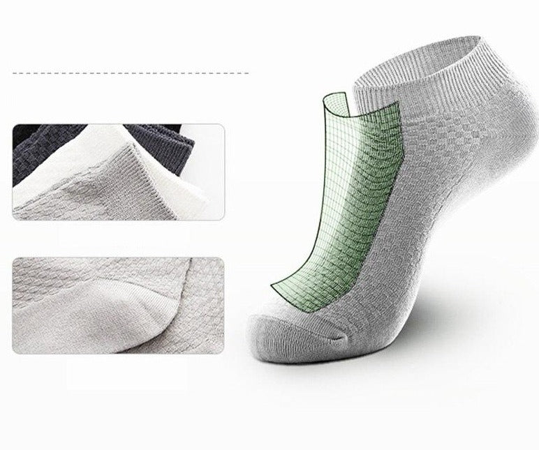 Chaussettes d'été en Fibre de Bambou - Lots de 5 Paires