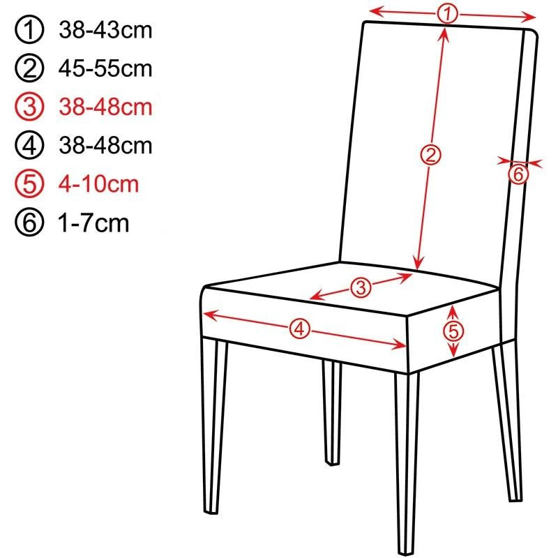 Housse de chaise imperméable anti-tâches