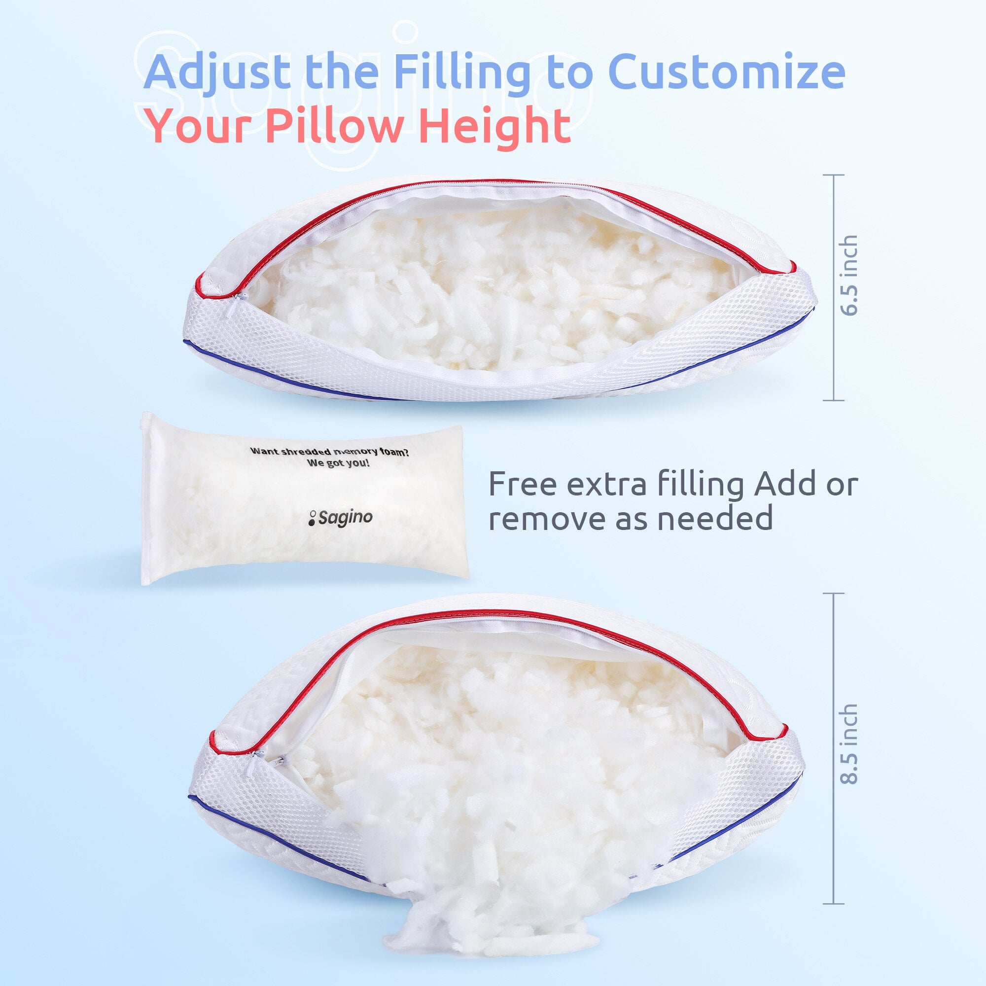 TOP VENTES - Oreiller Double Face à Mémoire de forme