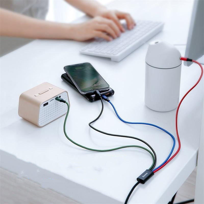 TOP VENTES - Câble tressé 3 en 1 ultra résistant