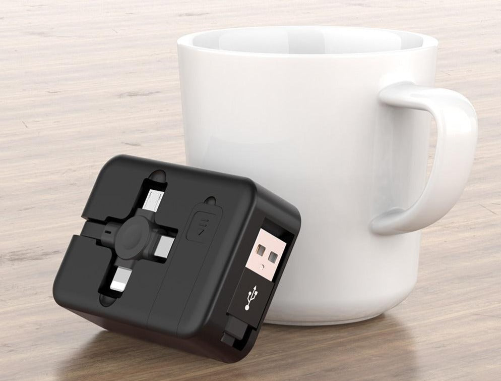 TOP VENTE I Câble de rechargement 4 en 1 pour smartphones IOS, Type C et Micro USB !
