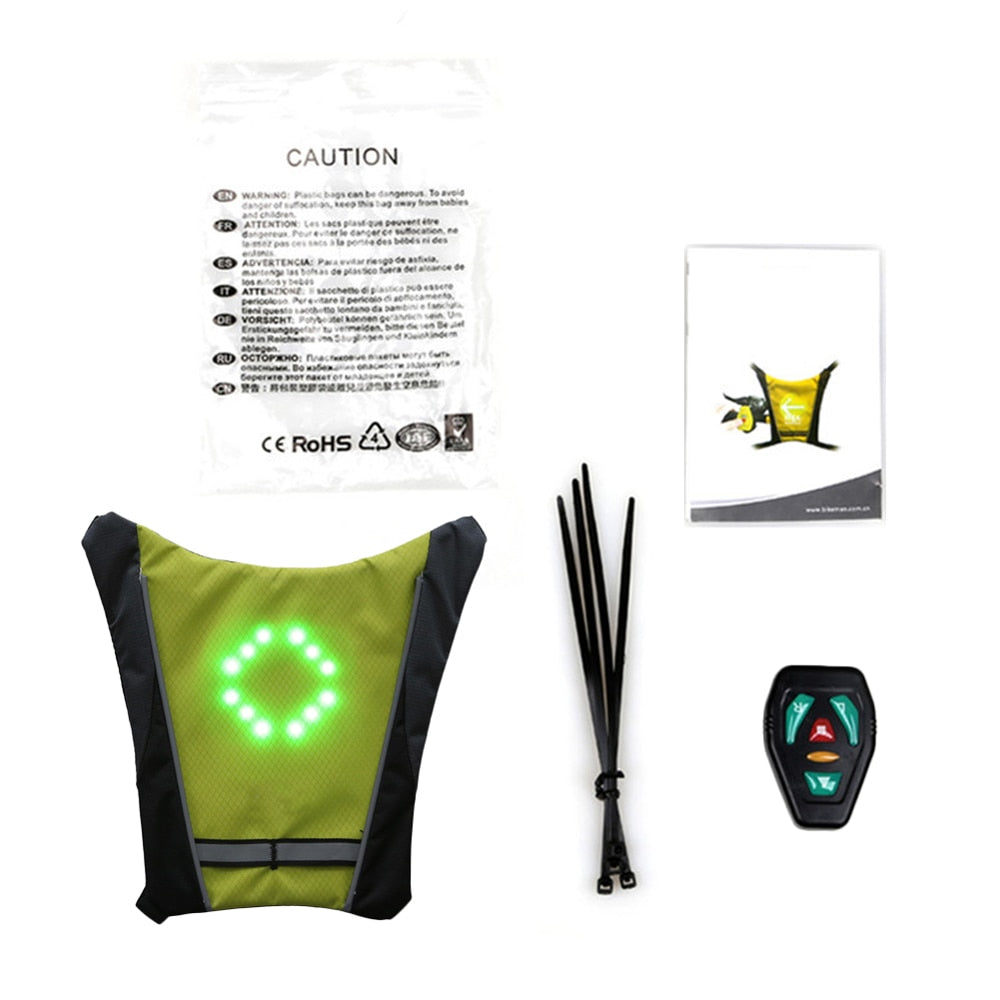 Gilet réfléchissant avec télécommande