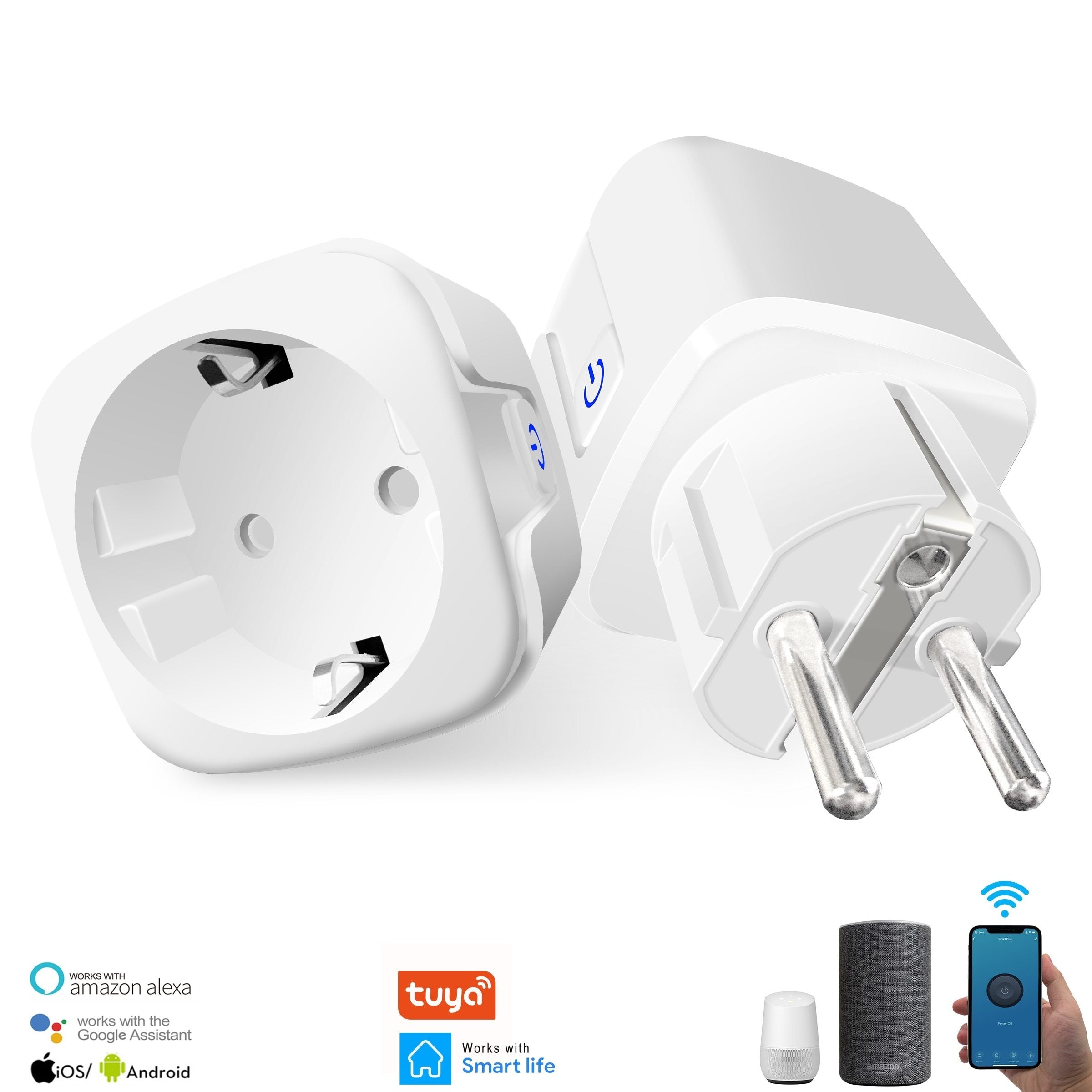 TOP VENTES - Lot de 2 Prises Intelligentes WIFI