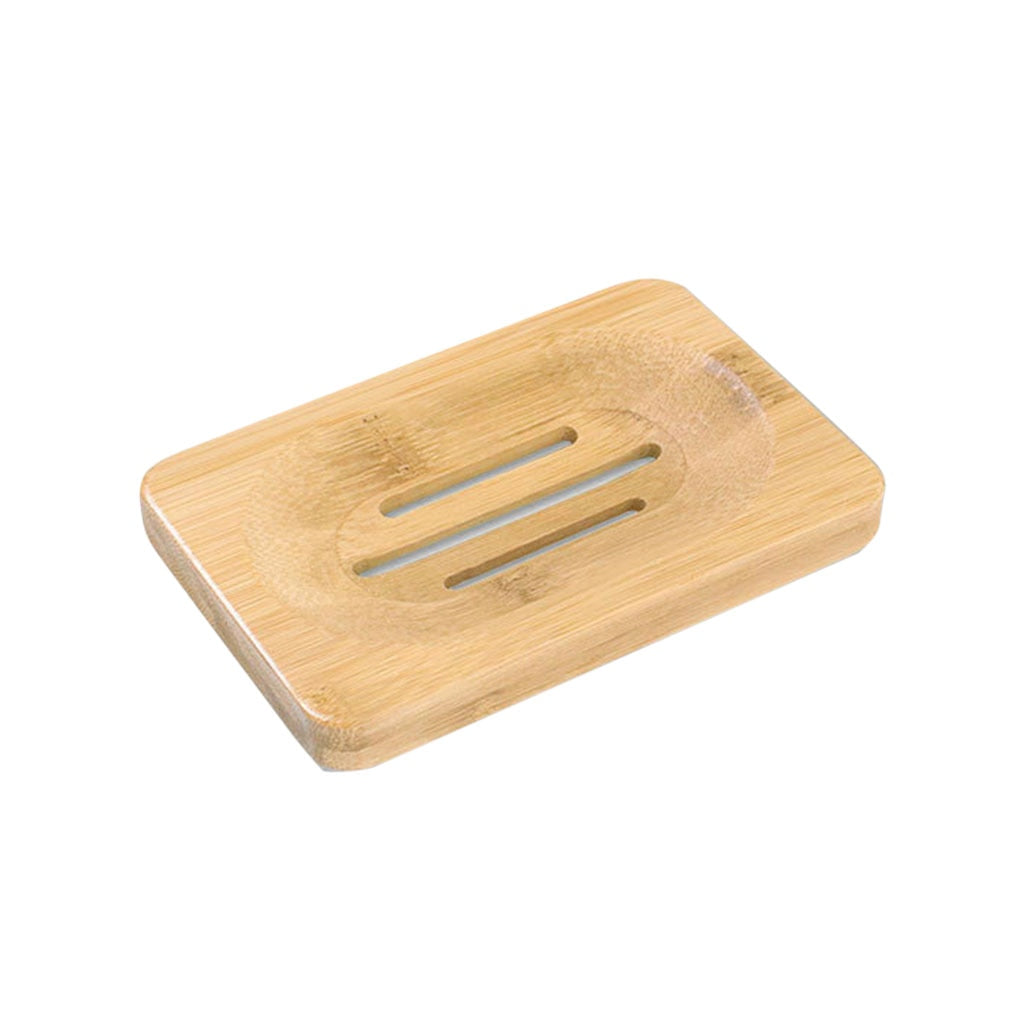 NOUVEAU - Lot de 2 Portes Savon en Bambou Naturel