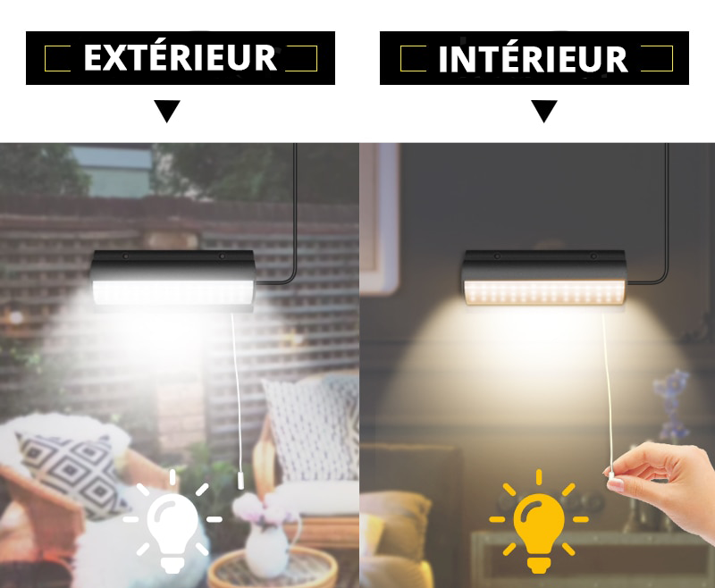 Lampe solaire avec panneau orientable