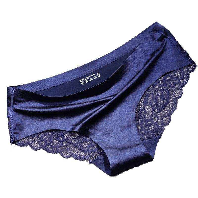 TOP VENTES - Lot de 3 Culottes en Dentelle en Fibre de Bambou