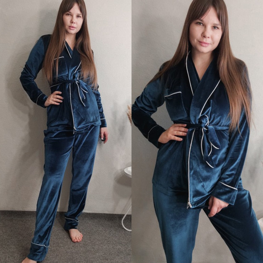Pyjama Velours Kimono