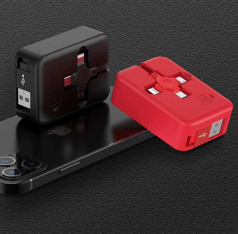 TOP VENTE I Câble de rechargement 4 en 1 pour smartphones IOS, Type C et Micro USB !