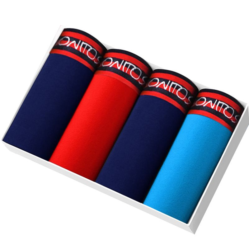 Lot de 4 Caleçons 95% Coton