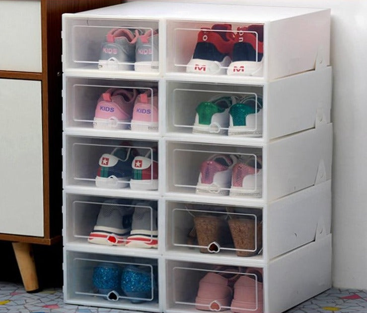 TOP VENTE I Lot de 6 boîtes de rangement à chaussures