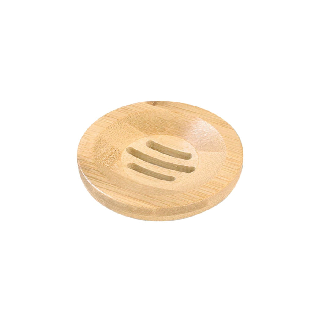 NOUVEAU - Lot de 2 Portes Savon en Bambou Naturel