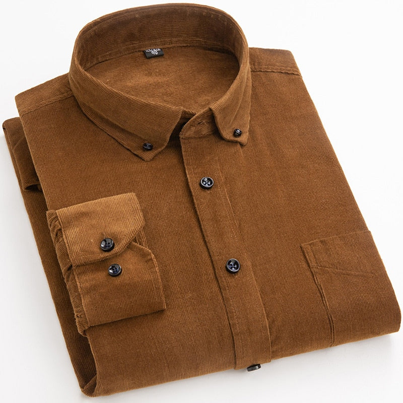 Chemise en velours côtelé