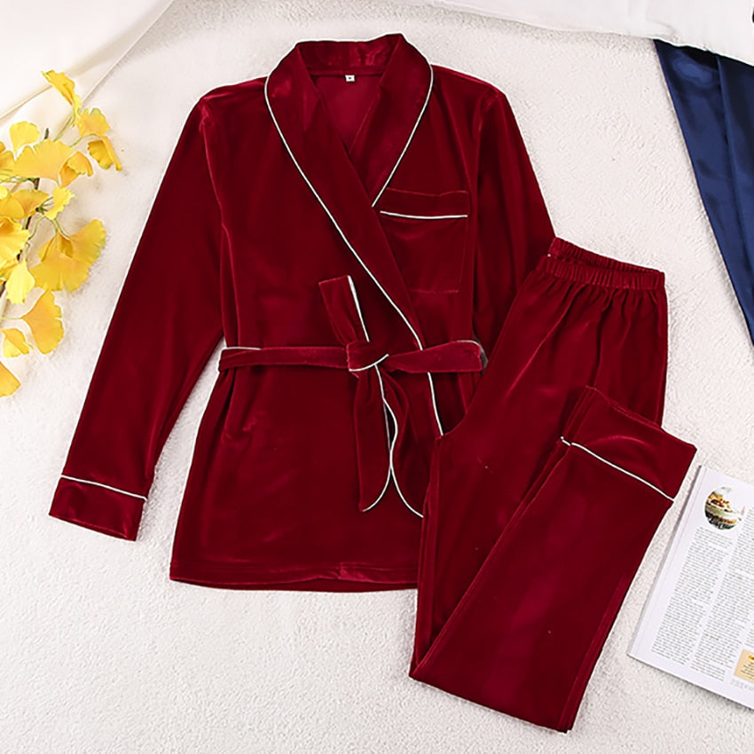Pyjama Velours Kimono