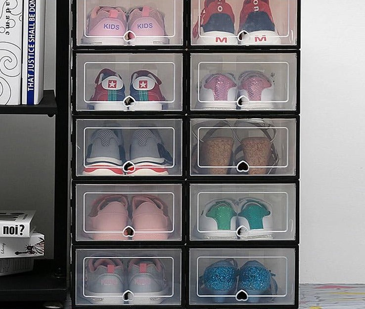 TOP VENTE I Lot de 6 boîtes de rangement à chaussures