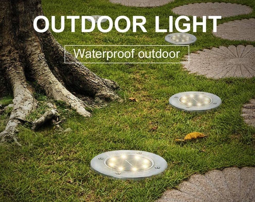 TOP VENTE ! Lot de 4 Spots LED de Jardin
