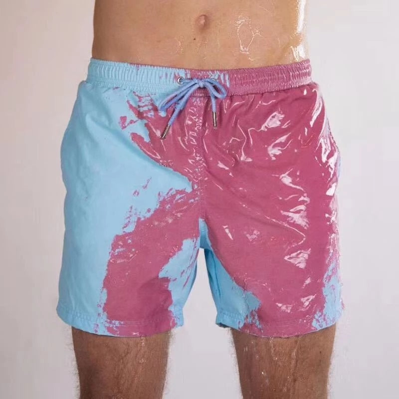 Short de bain couleur changeante