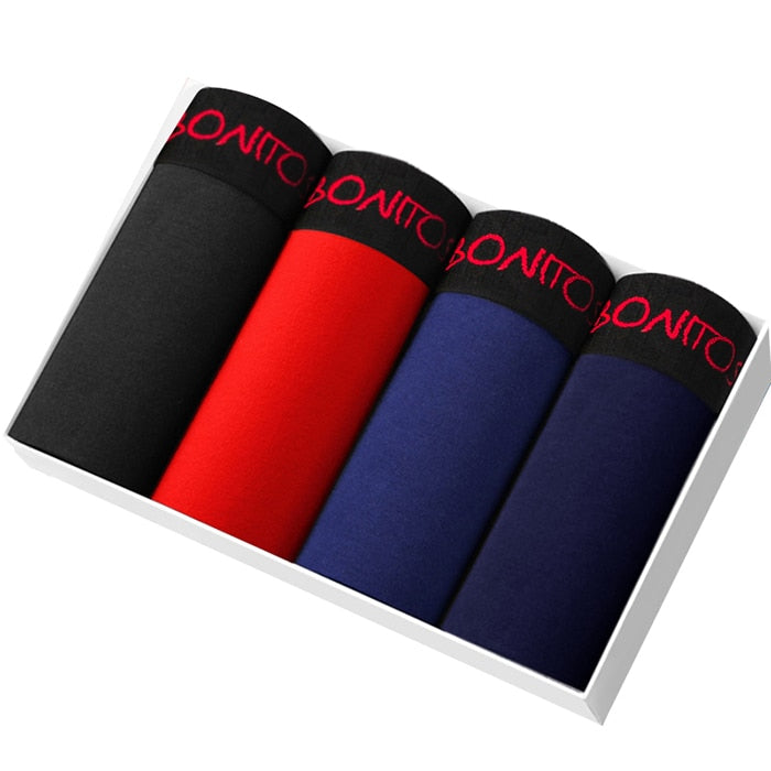 Lot de 4 Caleçons 95% Coton