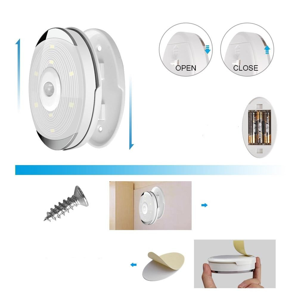 TOP VENTES I Lot de 6 Spots LED à Capteur de Mouvement