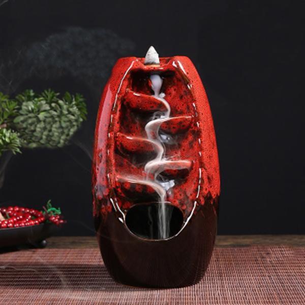 TOP VENTES - Bruleur d'encens en céramique + 50 cônes d'encens