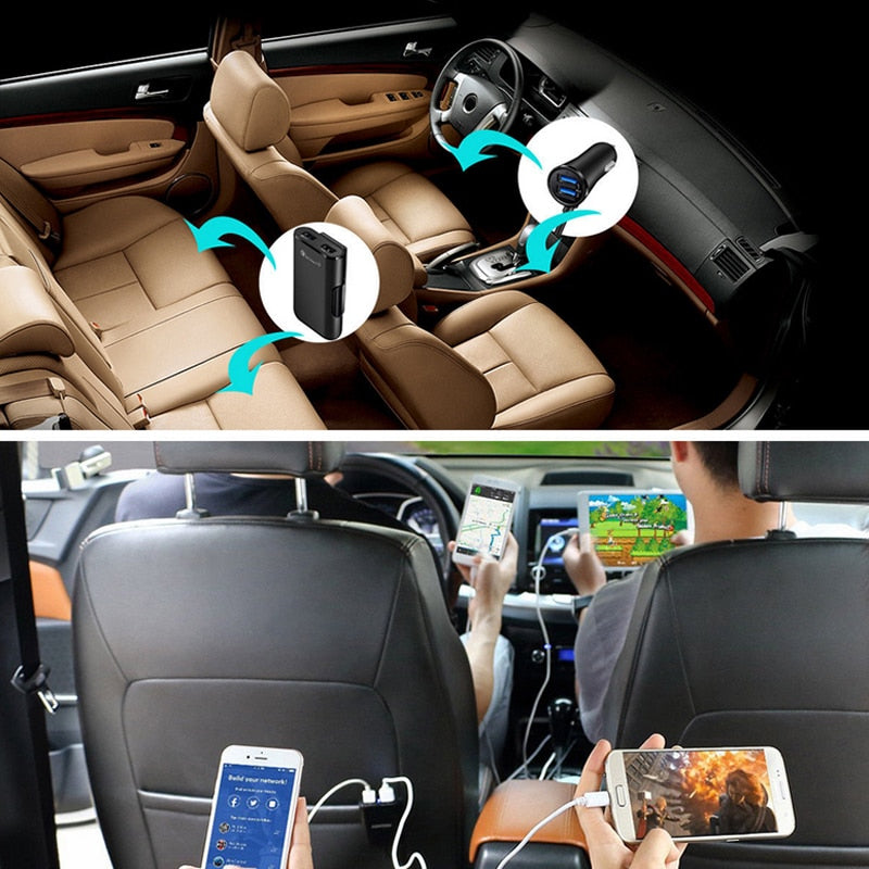 Chargeur 4 ports USB pour voiture