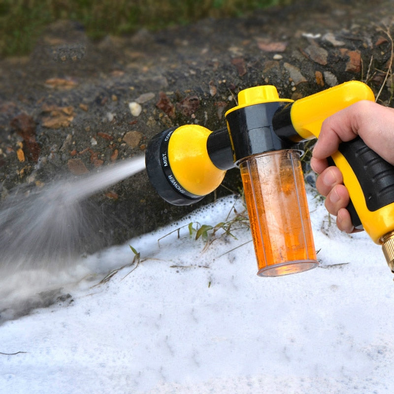 Pistolet de nettoyage à haute pression avec réservoir à mousse