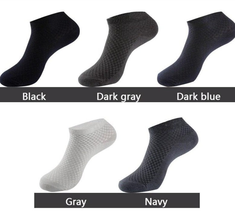 TOP VENTES - Lot de 5 paires de Socquettes en fibre de Bambou