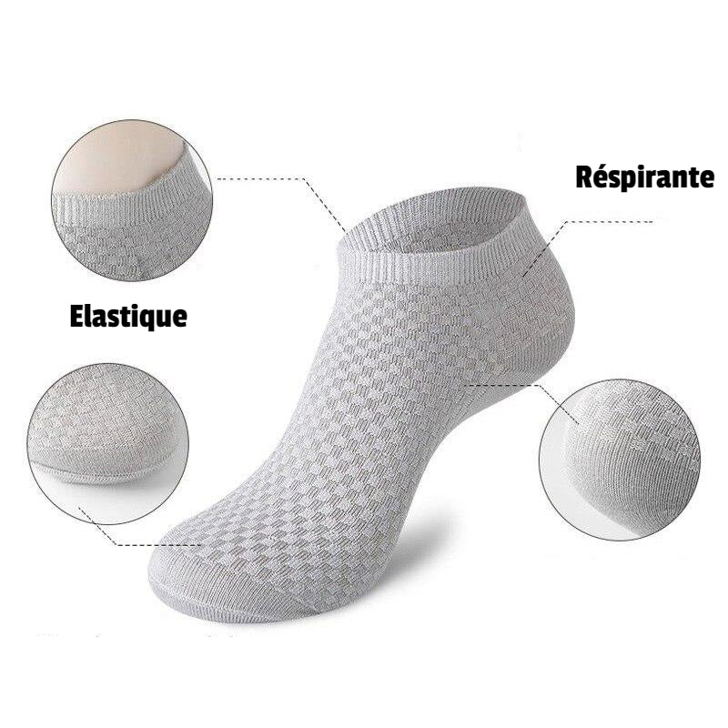 Chaussettes d'été en Fibre de Bambou - Lots de 5 Paires