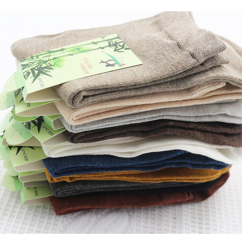 TOP VENTES : Lot de 5 paires de Chaussettes en Fibre de Bambou pour Femmes