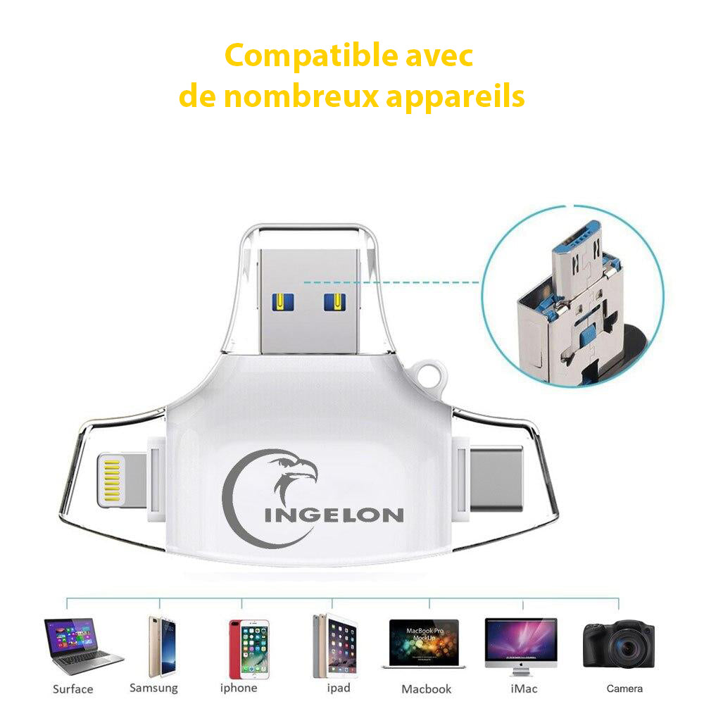 TOP VENTES I Lecteur de Carte SD pour Smartphone et PC