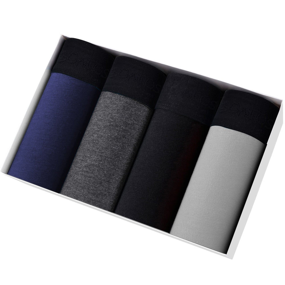 Lot de 4 Caleçons 95% Coton