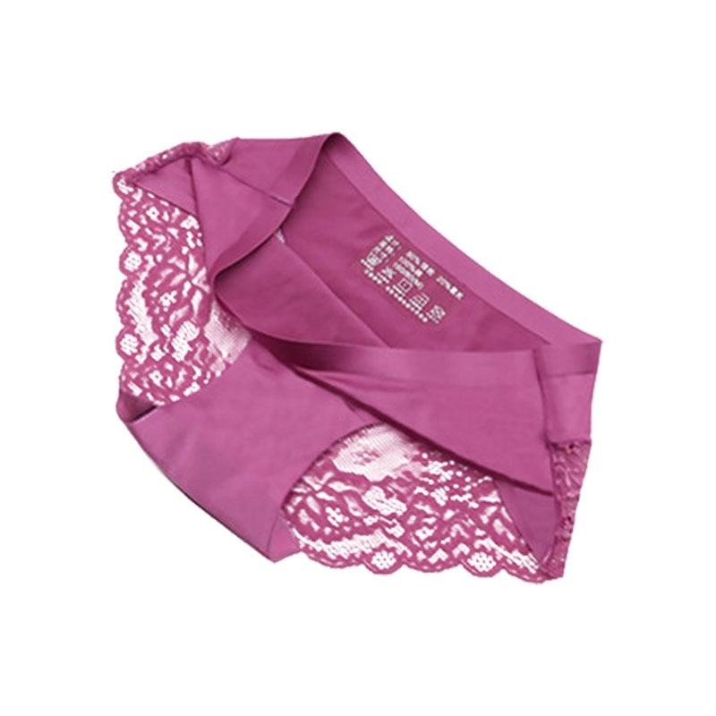 TOP VENTES - Lot de 3 Culottes en Dentelle en Fibre de Bambou