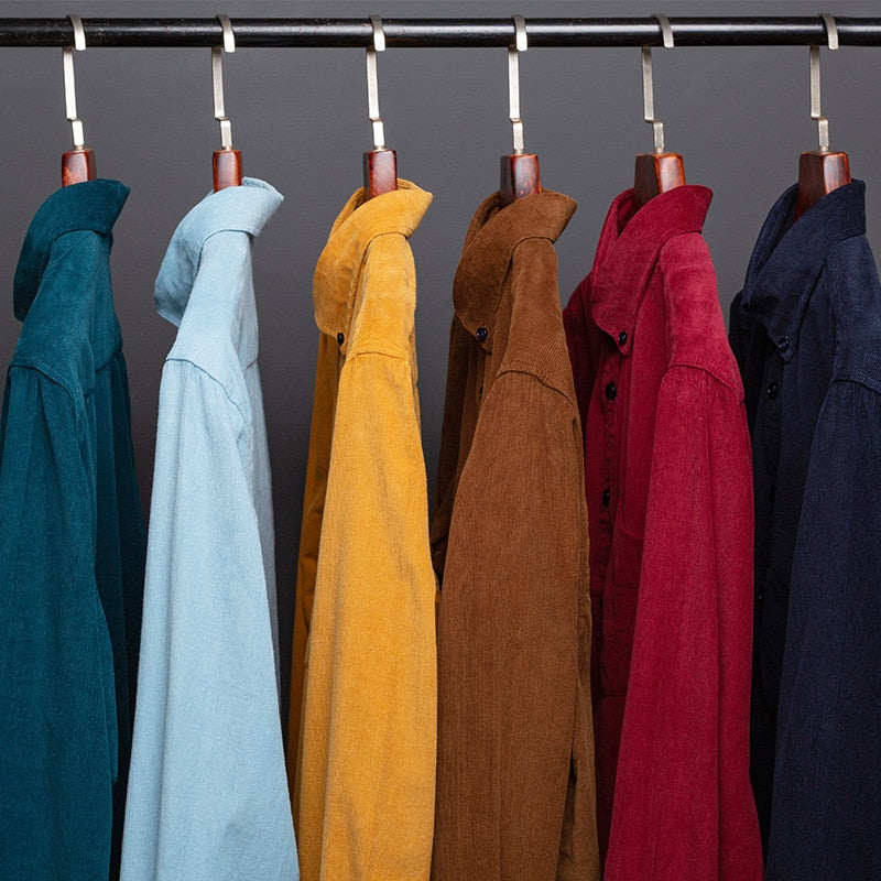Chemise en velours côtelé