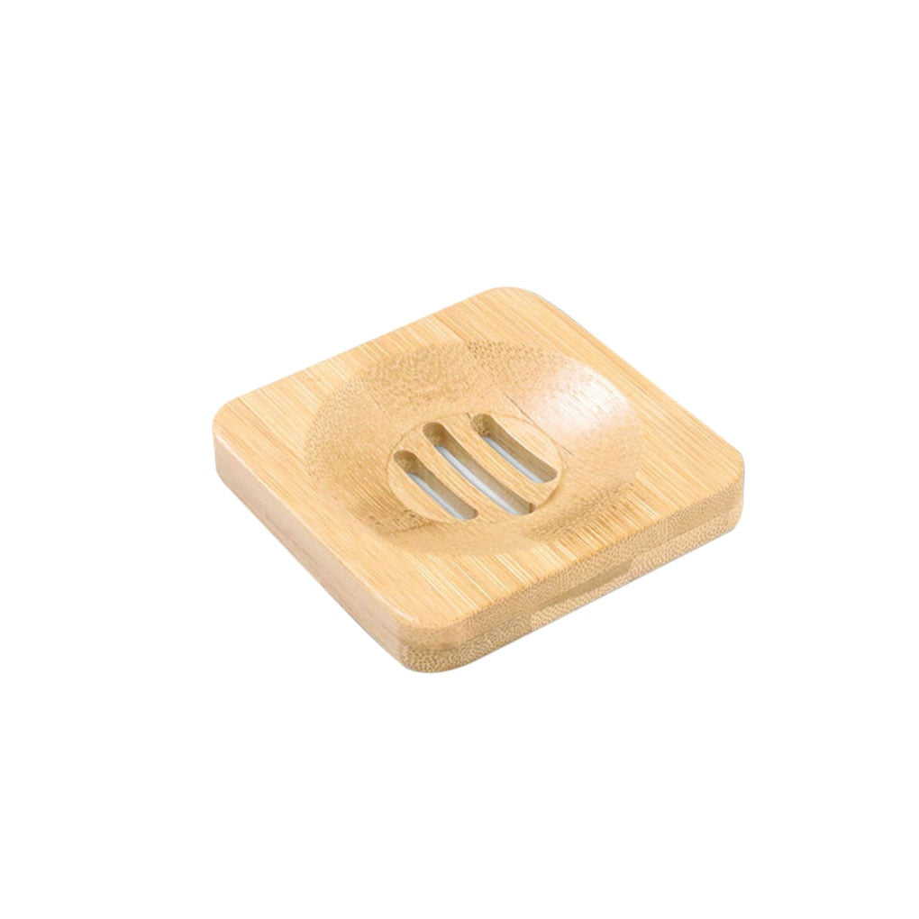 NOUVEAU - Lot de 2 Portes Savon en Bambou Naturel