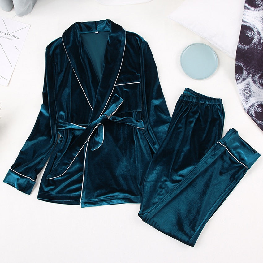 Pyjama Velours Kimono