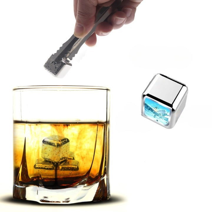 Glaçons en acier inoxydable