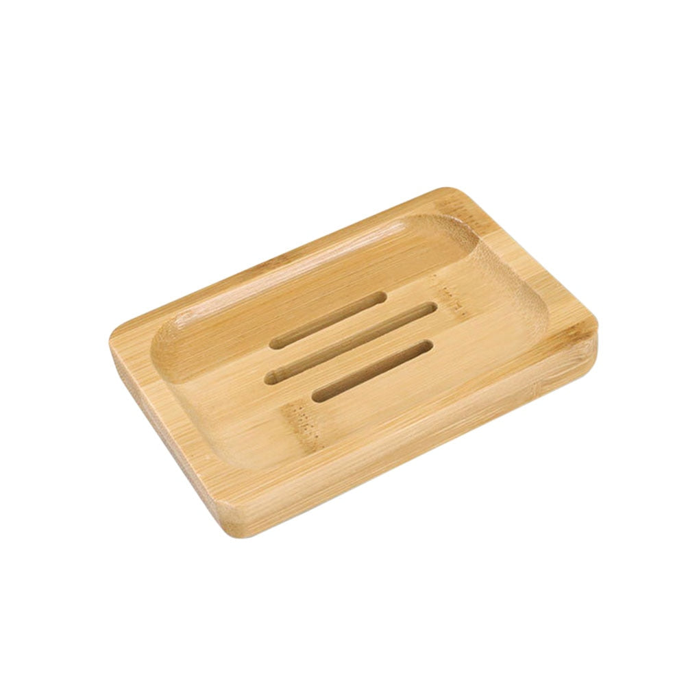 NOUVEAU - Lot de 2 Portes Savon en Bambou Naturel
