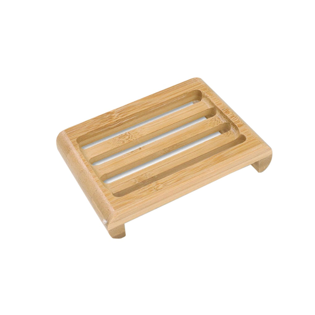 NOUVEAU - Lot de 2 Portes Savon en Bambou Naturel